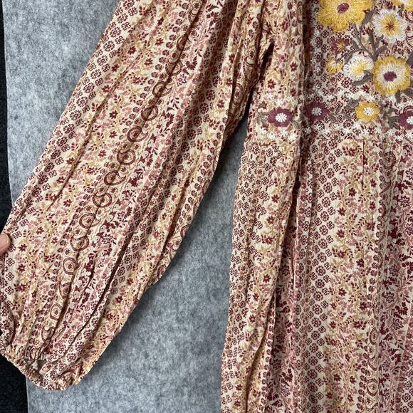 Savanna Jane Embroidered Top Womens 1X Floral Babydoll Boho Peasant Flowy NEW - Picture 4 of 12